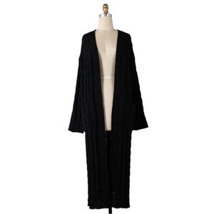 Longline Cardigan Sweater w/ Pockets
